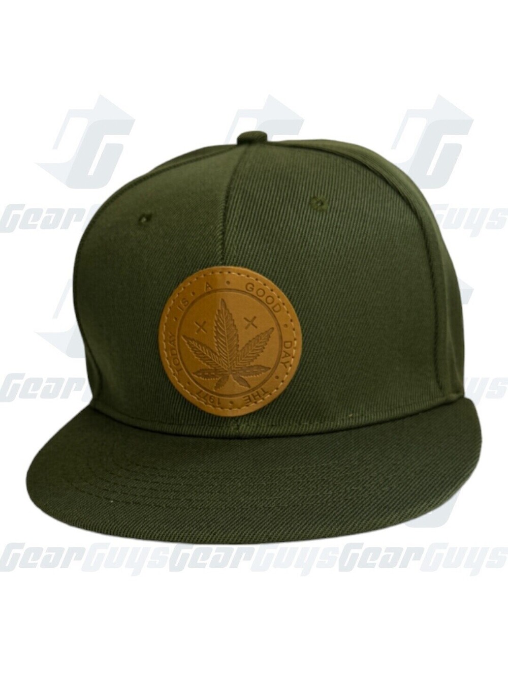 Today Is A Good Day 1977 Weed 420 Olive Snapback Hat NEW